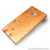 Build your cornhole board.