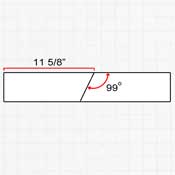 Diagram of cornhole legs.