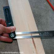 Transfering the angle of the legs.